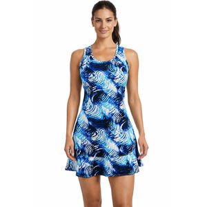 Tail Tennis Dress Size Small Blue Athletic Abstract Print Sleeveless Athleisure